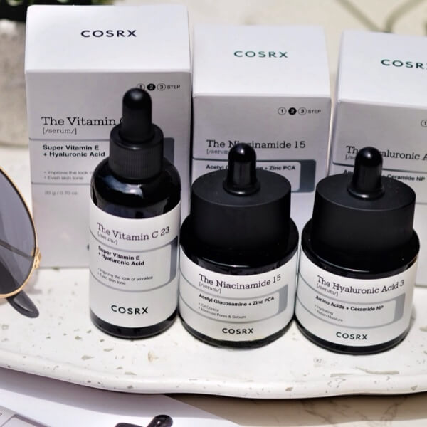 small of image of 3 of cosrx the serums the vitamin C the niacinamide and the hyaluronic acid 