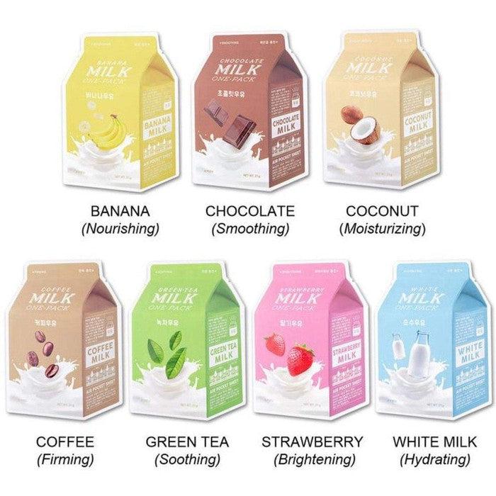 Packaging of A'PIEU - Milk One Pack (7 Flavours)