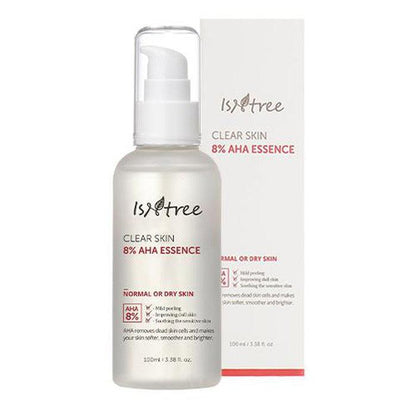 Packaging of ISNTREE- Clear Skin 8% AHA Essence