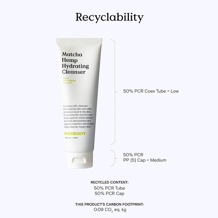 Krave Beauty Matcha Hemp Hydrating Cleanser