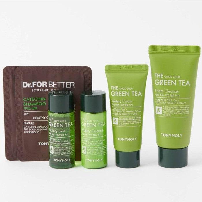 Packaging of TONYMOLY- The Chok Chok Green Tea Watery Kit