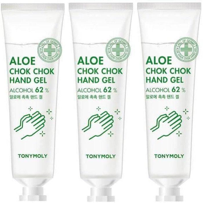 TONYMOLY - Aloe Chok Chok Hand Gel Soothing & Pure 30ml (3 pack)