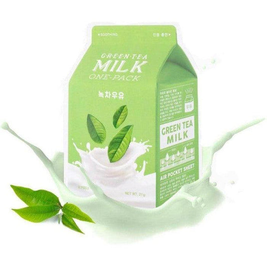 A'PIEU - Milk One Pack - Green Tea Milk