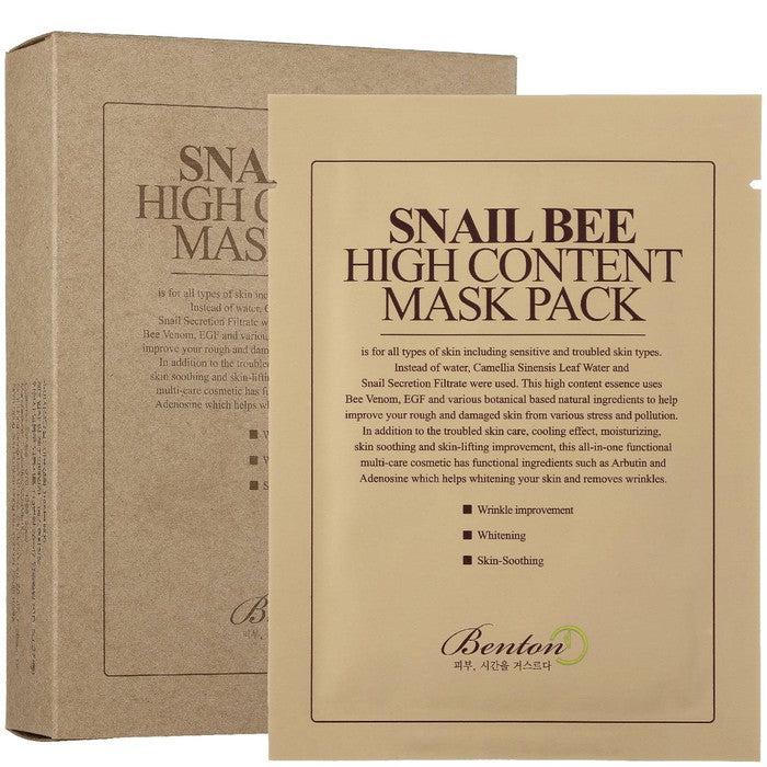 Packaging of Benton - Snail Bee High Content Mask