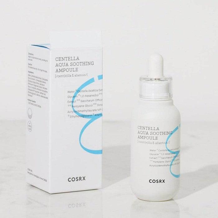 Packaging of COSRX Hydrium Centella Aqua Soothing Ampoule