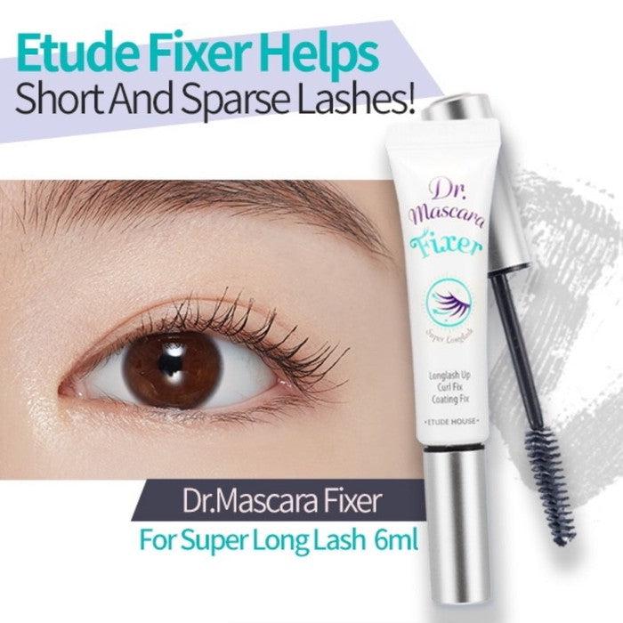 Packaging of ETUDE Dr Mascara Fixer Super Long Lash