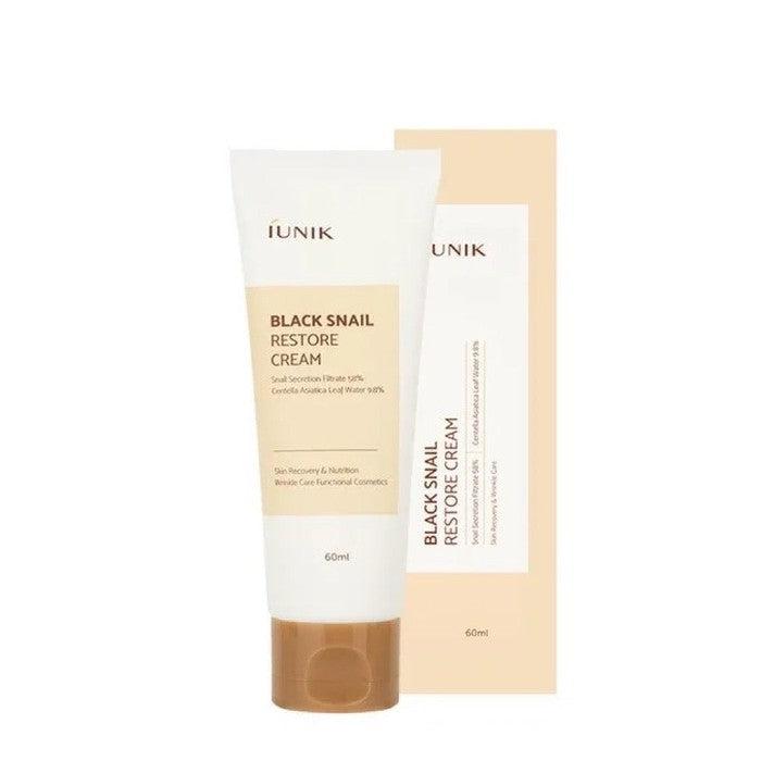Packaging of iUNIK Black Snail Restore Cream