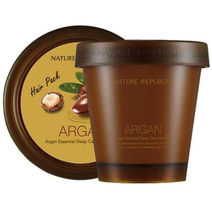 Packaging of NATURE REPUBLIC - Argan Essential Deep Care Hair Pack 200ml