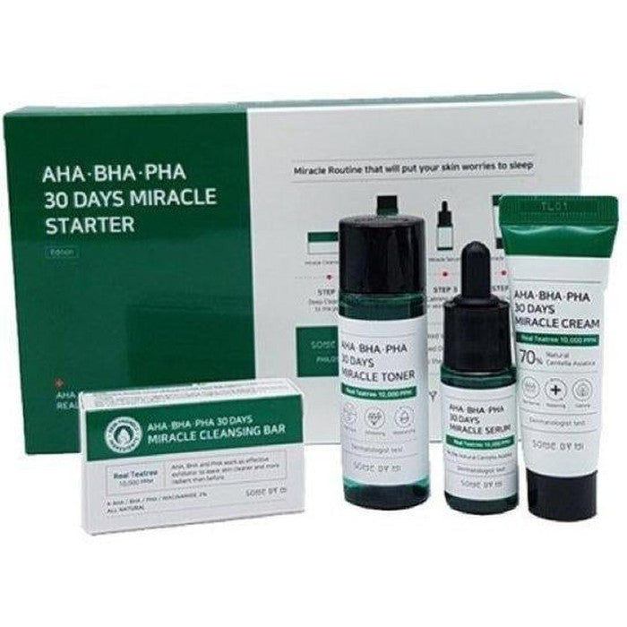 Packaging of SOME BY MI - AHA, BHA, PHA 30 Days Miracle Starter Kit